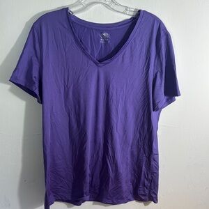 Athletic Works Purple Short Sleeve Tee